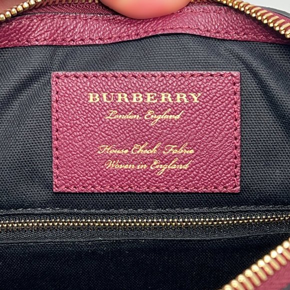 Burberry Helmsley House Check & Leather Cross Body Bag - Picture 8 of 9